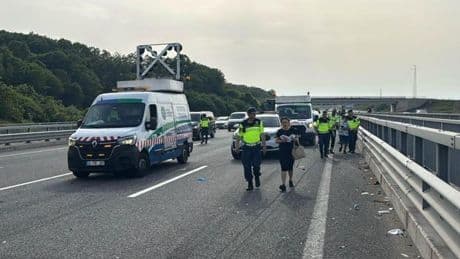 Kuzey Marmara Otoyolu'nda zincirleme trafik kazasında 5 kişi yaralandı