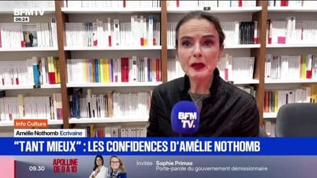 "Tant mieux": la romancière Amélie Nothomb se confie à l'occasion la sortie de son nouveau roman