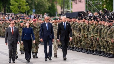 Merz in Litauen: „Der Schutz von Vilnius ist der Schutz von Berlin“
