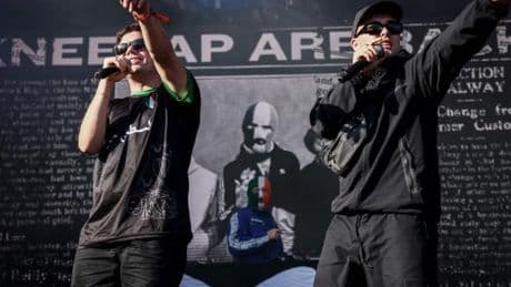 Rock en Seine : le groupe Kneecap évoque la situation à Gaza mais évite la polémique