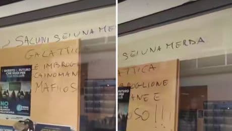 "Imbroglione, mafioso, mer...". L'assalto a una sede della Lega e gli insulti choc contro Salvini