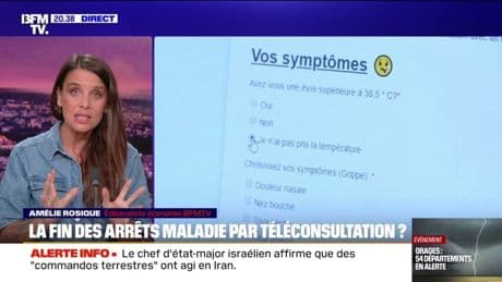 Dette: le gouvernement envisage la fin des arrêts maladie par téléconsultation pour économiser 1,7 milliards d'euros