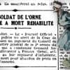 Dans les archives d’Ouest-France. 24 juillet 1925 : fusillé sans preuve, un soldat réhabilité