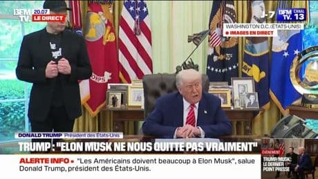 Départ d'Elon Musk: "Il ne nous quitte pas vraiment", déclare Donald Trump