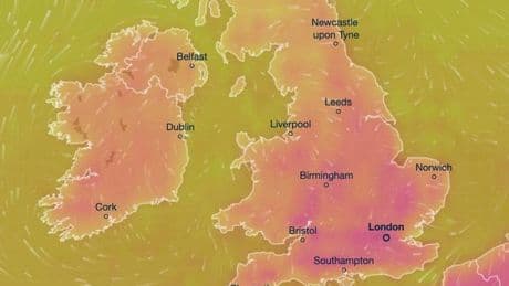UK weather: Britain facing 29C SCORCHER in just days as maps turn fiery red across England