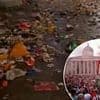 Sunderland fans blasted as 'disgraceful' after leaving rubbish all over Trafalgar Square as thousands of fans party in London ahead of Championship play-off final