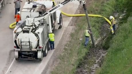 At the drop of 8 million dimes: Crews pick up $800k of loose change after Texas highway crash