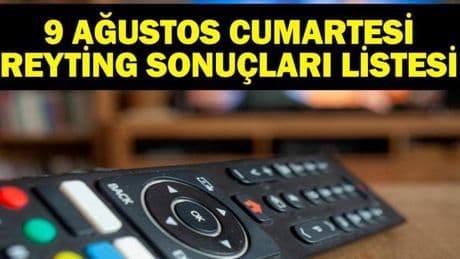 9 AĞUSTOS REYTİNG SONUÇLARI: Ailecek Şaşkınız, Uçak, Altına Hücum, Güldür Güldür Show, Mulan, Rocky Balboa, MasterChef Türkiye gecenin reyting birincisi kim oldu?