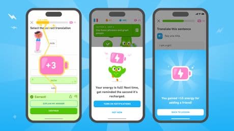 Duolingo is replacing hearts with energy