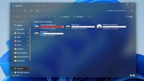 ExplorerBlurMica: Windows Explorer transparent machen – und verschönern