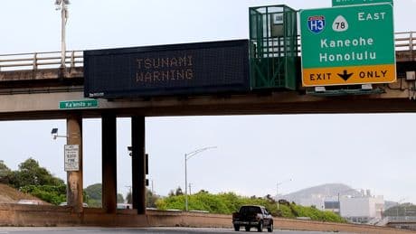 Watch live: Tsunami waves hit Hawaii and head for US west coast after massive pacific earthquake
