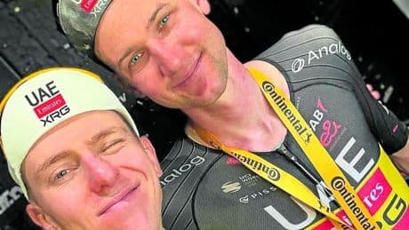 Wellens y una broma de Pogacar