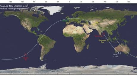 Sabemos que la nave soviética ha caído ya en la Tierra, pero no sabemos dónde: las agencias espaciales no coinciden