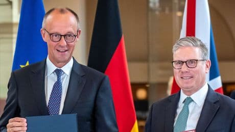 Bundeskanzler Merz und Premierminister Starmer geben Pressekonferenz