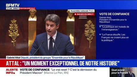 Gabriel Attal: "Ce n'est pas aux Français de régler les problèmes du Parlement, mais au Parlement de régler ses problèmes et les problèmes des Français"
