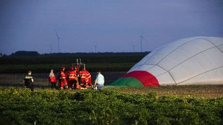 Gewonde bij harde landing luchtballon bij Veendam