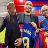 KIJK. De verbazing druipt van z’n gezicht: zelfs Thierry Henry is starstruck wanneer Lamine Yamal z’n belofte nakomt
