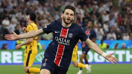 'Dream come true': Khvicha Kvaratskhelia relishes PSG's Champions League glory as players react to final rout