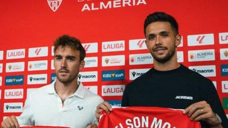 André Horta y Nélson Monte llegan al Almería con "la ambición" del ascenso