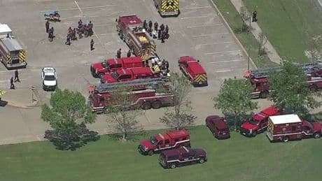 Wilmer Hutchins High School 'shooting': Huge police response in Dallas after 'gunshots'