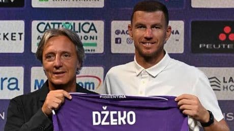 Fiorentina'ya transfer olan Dzeko: Ben kenara atılacak bir futbolcu değilim