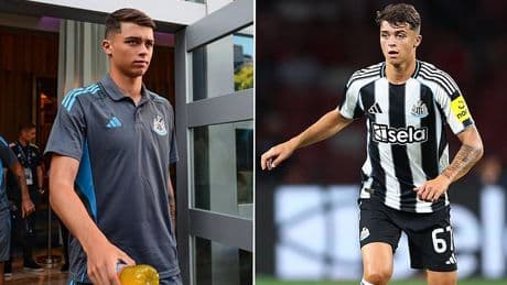 Ipswich targeting loan deal for Newcastle's Lewis Miley as Kieran McKenna looks to bolster midfield after failed Hayden Hackney move