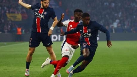 Directo | El Arsenal sale a toda mecha en París