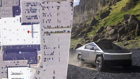 Hay un centro comercial que se está haciendo famoso por una sola cosa: Tesla está amontonando los Cybertruck que no vende