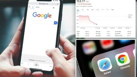 Google stock drops nearly 10% after Apple says it could ditch search engine as iPhone default