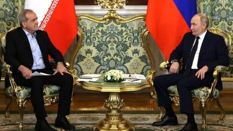 Scoop: Putin urges Iran to take "zero enrichment" nuclear deal with U.S., sources say