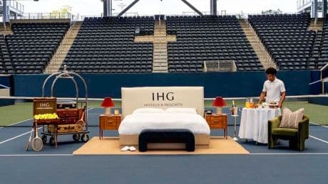 You Can Sleep On The Court Of The U.S. Open