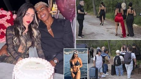 Lamine Yamal goes public with Argentinian rapper girlfriend, 25, after summer of controversies including love triangle with OnlyFans star and 18th birthday party where DWARVES were invited