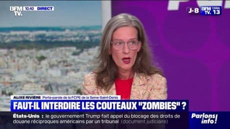 Armes blanches à l'école : "Le nombre d'adultes auprès de nos enfants fera la différence", déclare Alixe Rivière, porte-parole de la FCPE