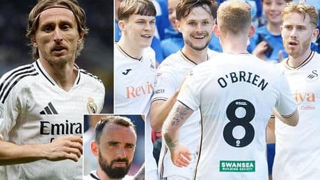 Luka Modric 'is buying £1m mansion in Swansea' - from one of the club's former midfielders - after purchasing stake in the Championship side and announcing Real Madrid exit