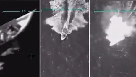 La lancha venezolana bombardeada por EEUU giró poco antes del ataque en un aparente intento de retirarse