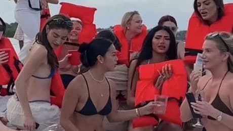 Dozens of bikini-clad women rescued from sinking £3.6m Lamborghini yacht in wild Miami boat party