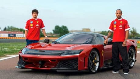 Hamilton e Leclerc nel parco giochi Ferrari: a Fiorano con la nuova F80