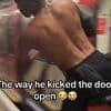 Terrifying moment Tube passenger KICKS window out so he can get off the train