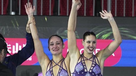 Lilou Lluis e Iris Tió conquistan el oro en la final del dúo libre de natación artística