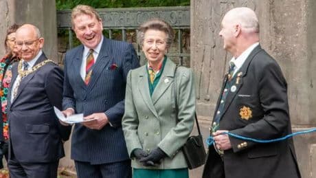 Princess Anne spotted in Edinburgh for unveiling of monument for late Queen