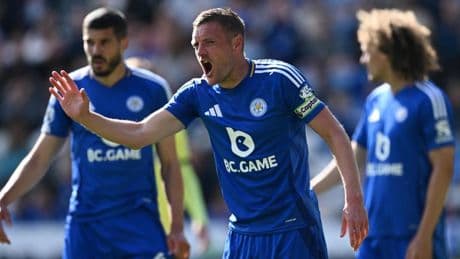 Vardy se pone a un gol de los 200 con el Leicester