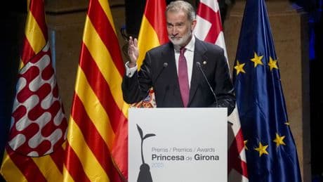 La reacción de Iniesta a la broma de Felipe VI en los premios Princesa de Gerona