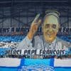 OM - Brest. Les supporters Marseillais ont rendu hommage au pape François
