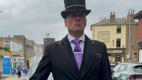 Undertaker accused of 'making funeral about him' after marching ahead of hearse