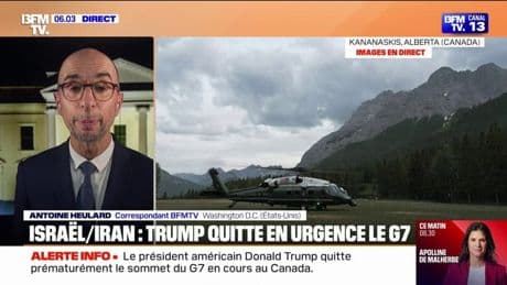 Donald Trump quitte prématurément le sommet du G7 au Canada et assure qu'un "accord va être signé" entre Israël et l'Iran