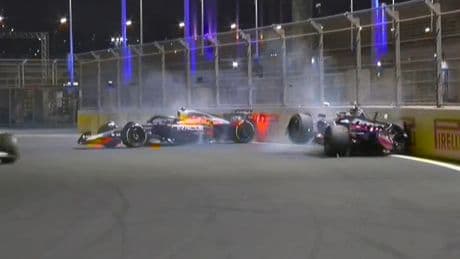Choque entre Tsunoda y Gasly en el GP de Arabia Saudita: ambos fuera de carrera