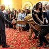 The Clooneys charm Charles! Harry and Meghan's pals George and Amal show their warm bond with the King at star-studded palace reception