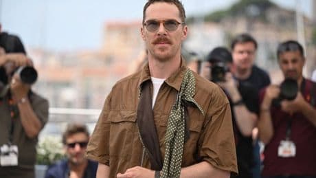 Benedict Cumberbatch stylishly dresses up mystery injury on Cannes red carpet