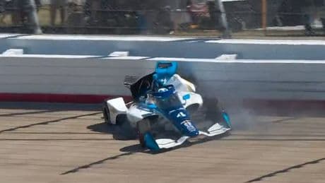 IndyCar star David Malukas airlifted to hospital after horror crash live on TV in Nashville