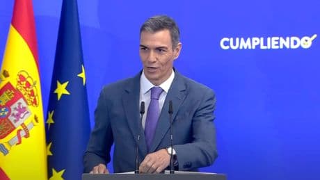 Sánchez comparece para hacer balance del curso político, en directo